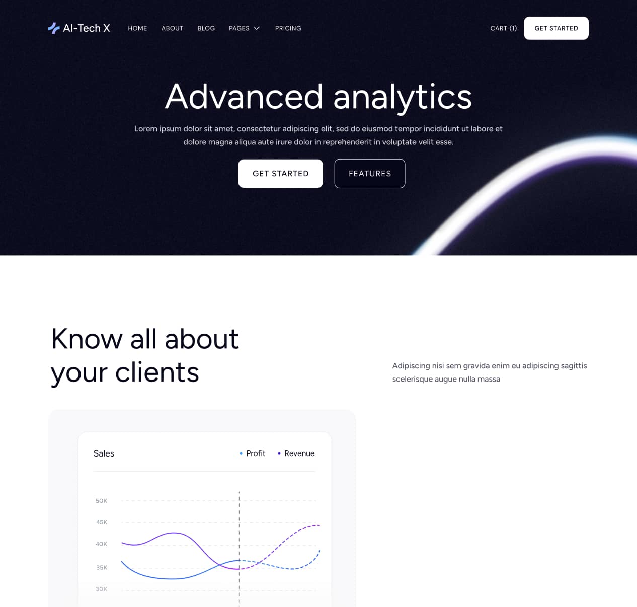AI-Tech X - Feature Single Page - Artificial Intelligence Technology Webflow Template